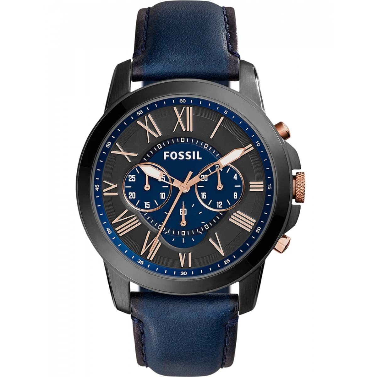 Buy Fossil Grant Analog Black Dial Men 