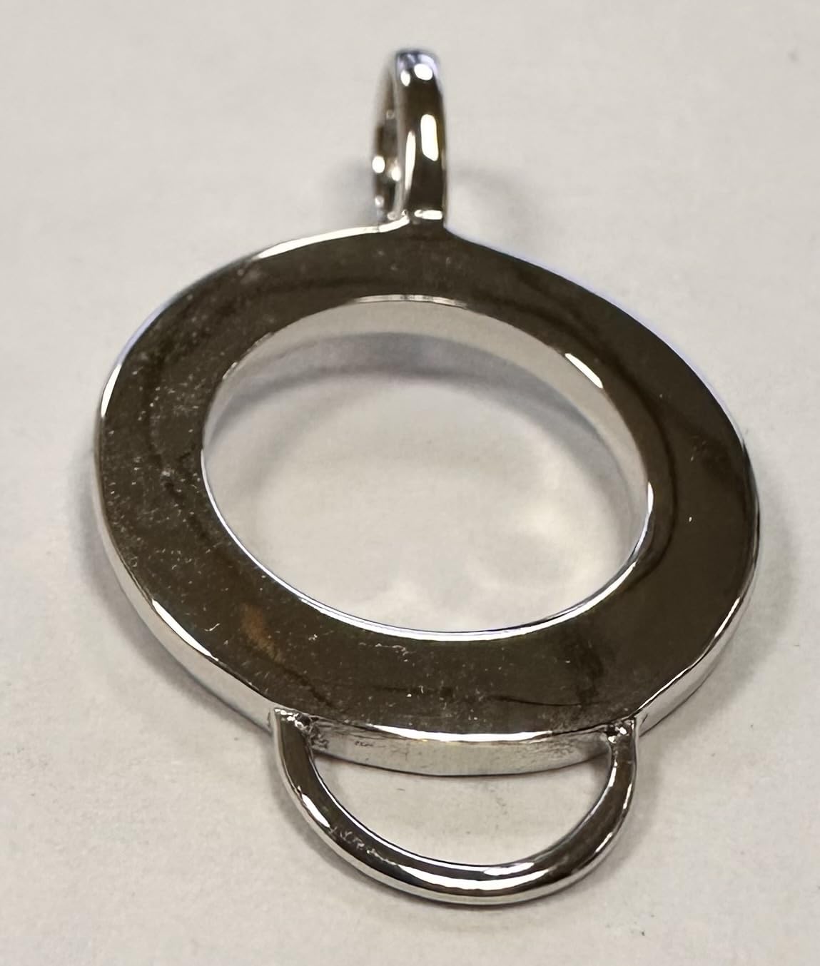 Quiges 925 Silber Charm Anhänger Charmträger mit Karabinerverschluss für Armbänder