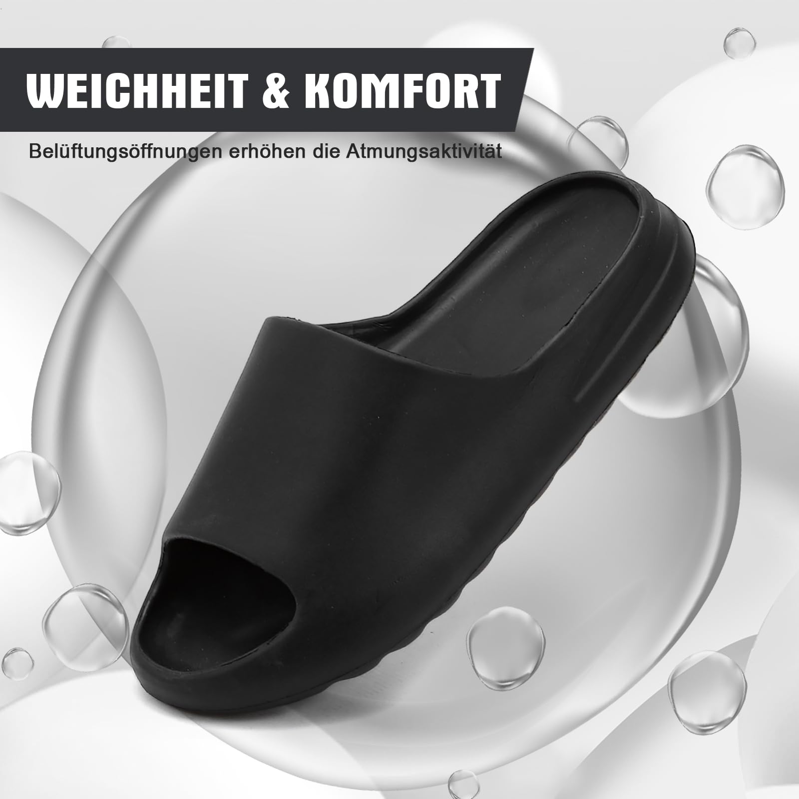 Rumkok Slides Donna Uomo, Estive Mare In Gomma Antiscivolo Slippers, Suola Spessa Piscina Scarpe Ciabatte
