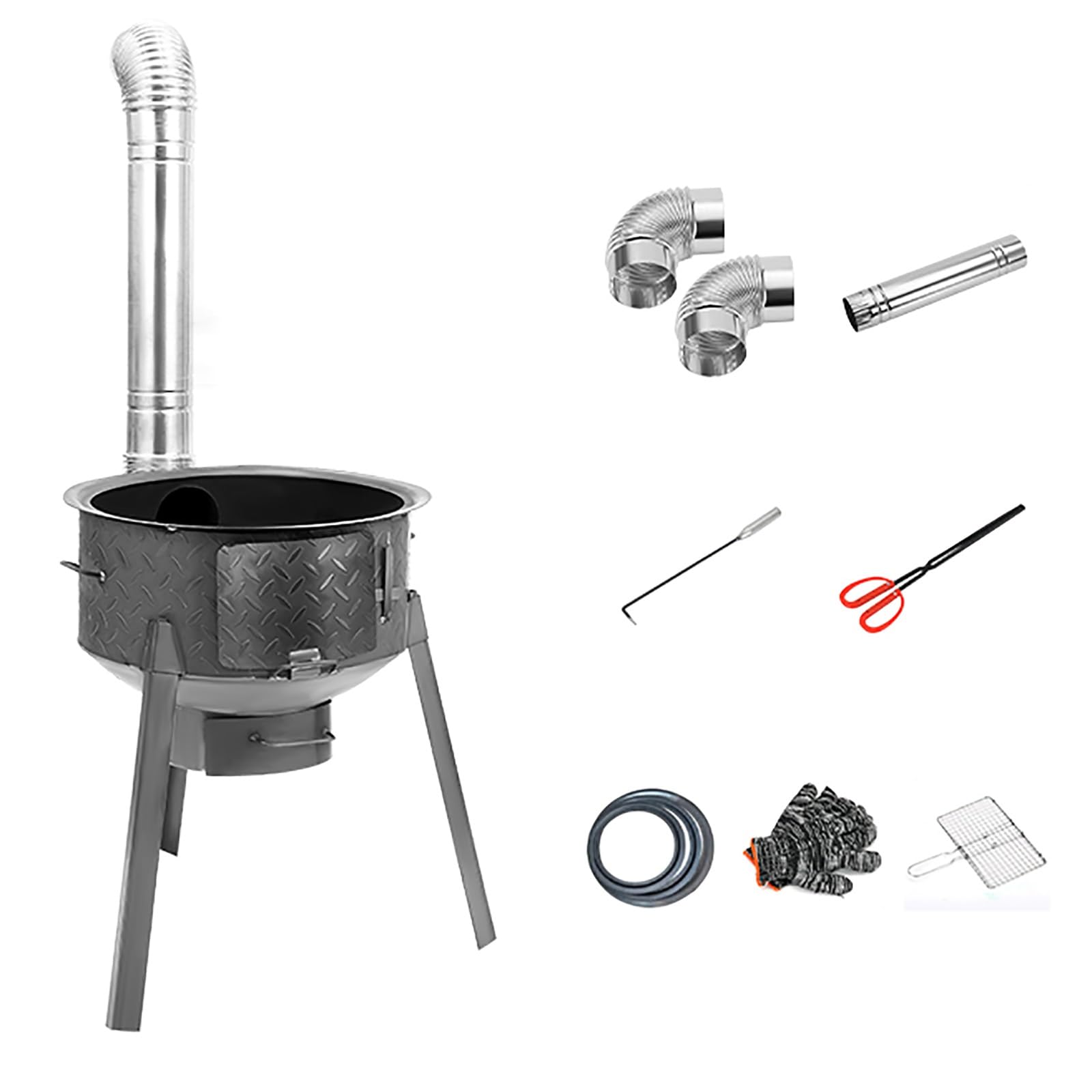 Poêle à bois portable de randonnée efficace pour la cuisine en plein air et bivouac