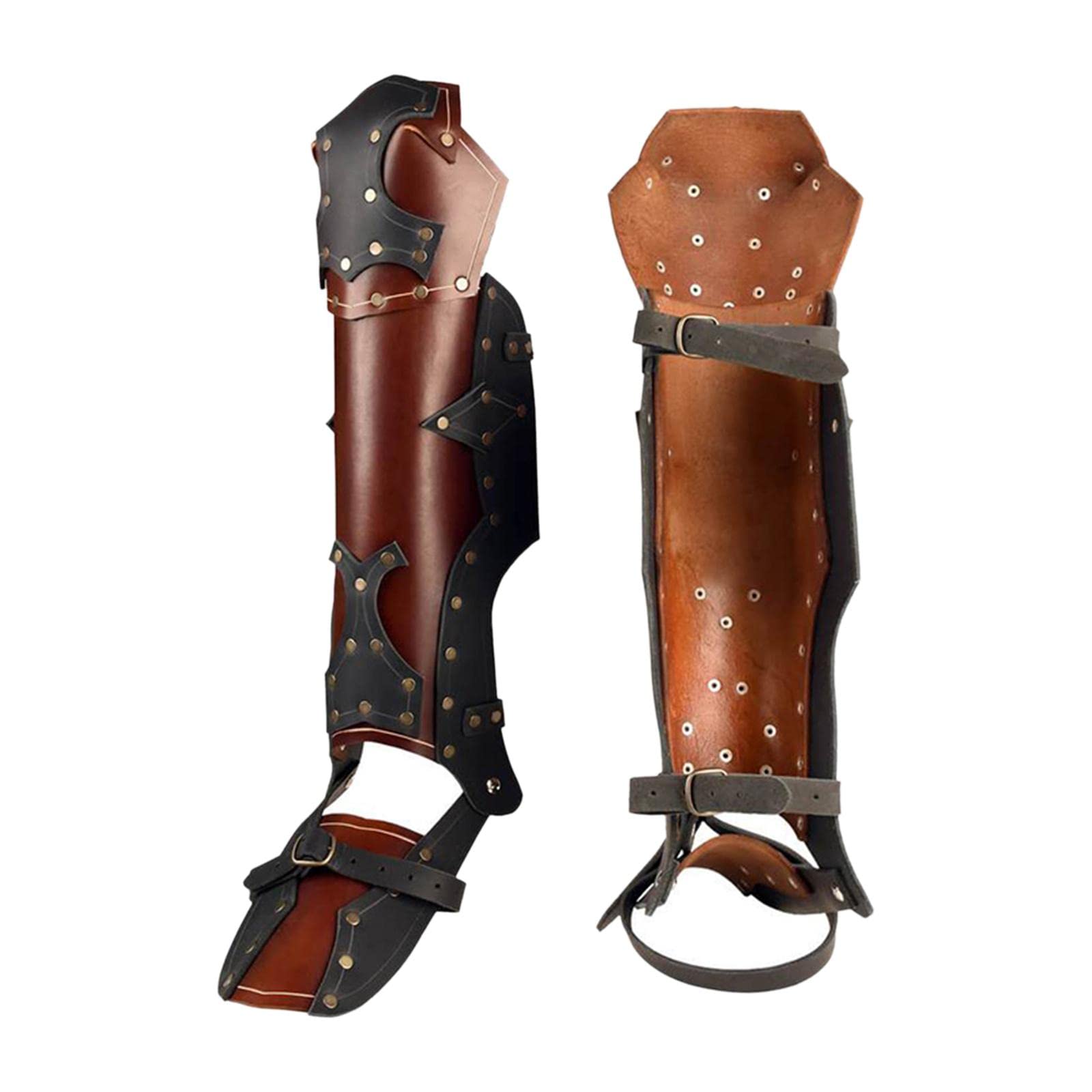 Protectores de Piernas, Cubrebotas, Cubrepies, Cubrezapatos para Hombres Y Mujeres, Protectores de Pantorrillas de Cuero PU Retro, Protectores de Pier