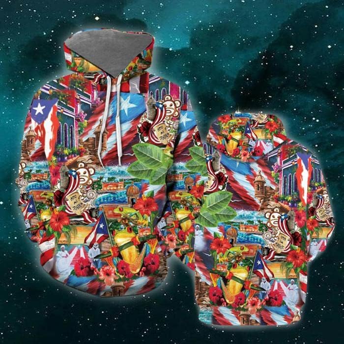 Miniatura 5 de Camisa estética de Puerto Rico, camisa de Puerto Rico para hombres, camisa de Puerto Rico para mujer, camisa de manga larga, camisas estéticas