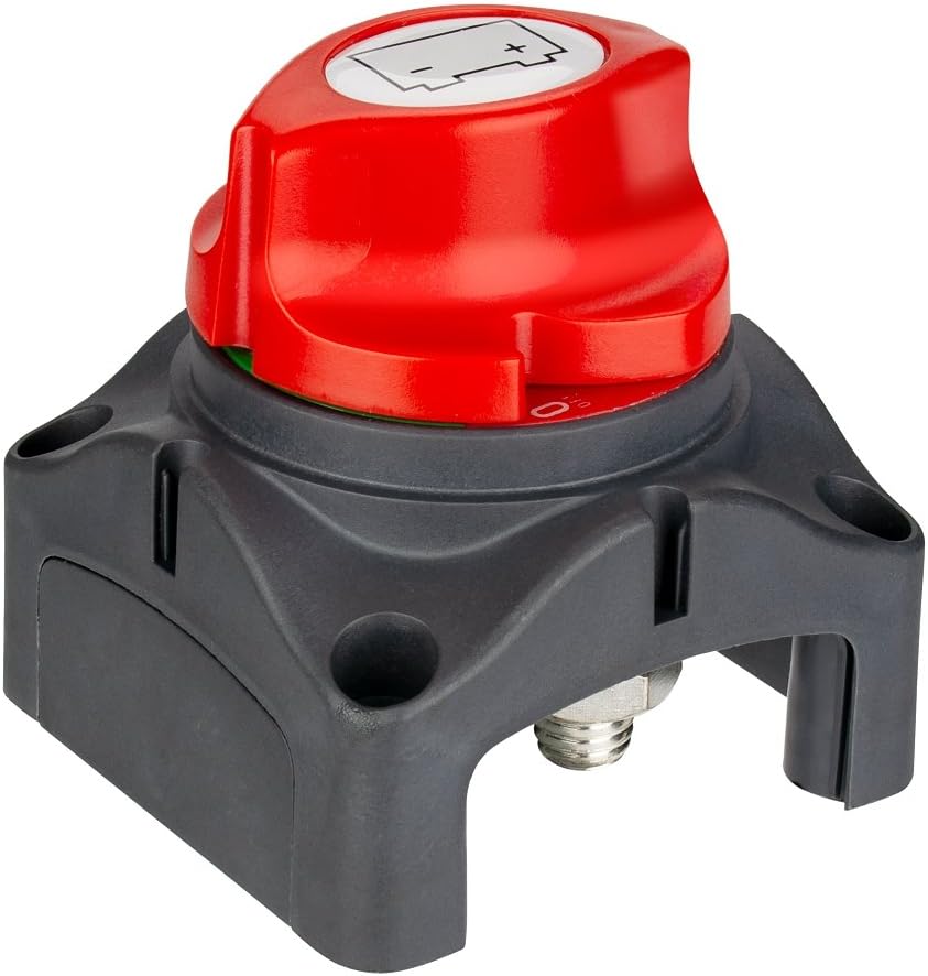 Battery Selector Switch Rated 300A 450A Intermittent Marine Boat Battery Switch Heavy Duty Battery Disconnect Switch for Boat RV