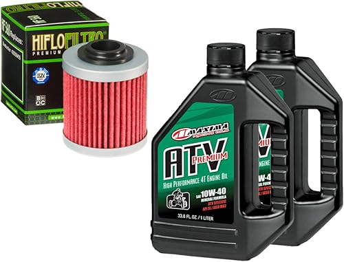 Kit de cambio de aceite y filtro para Can-Am 2009 DS 450 XMC ATV Premium 10W-40