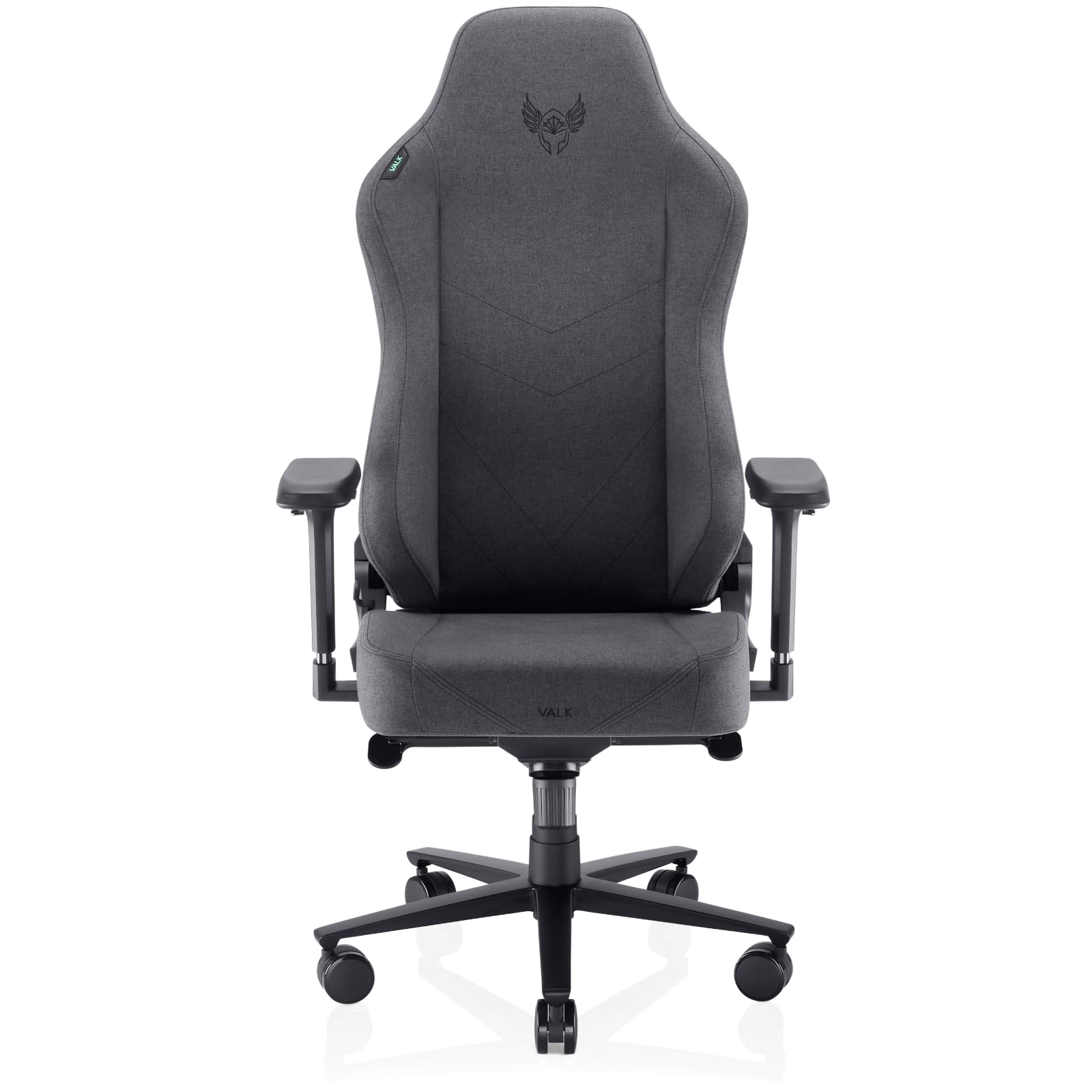 VALK Freya Elite - Silla Gaming Ergonómica de Tela Transpirable, Cojines Viscolátex de Nueva Generación, Reclinable 160º, Reposabrazos 4D, Diseñada en España, Silla Gamer y Oficina (Gris Antracita)