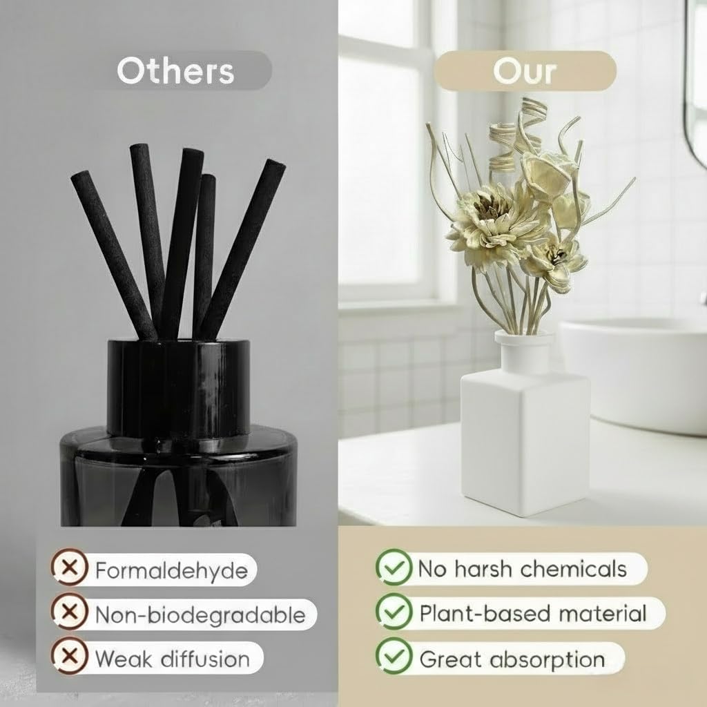 Reed Diffuser Flower Sticks,Reed Diffuser Sticks Set of 12
