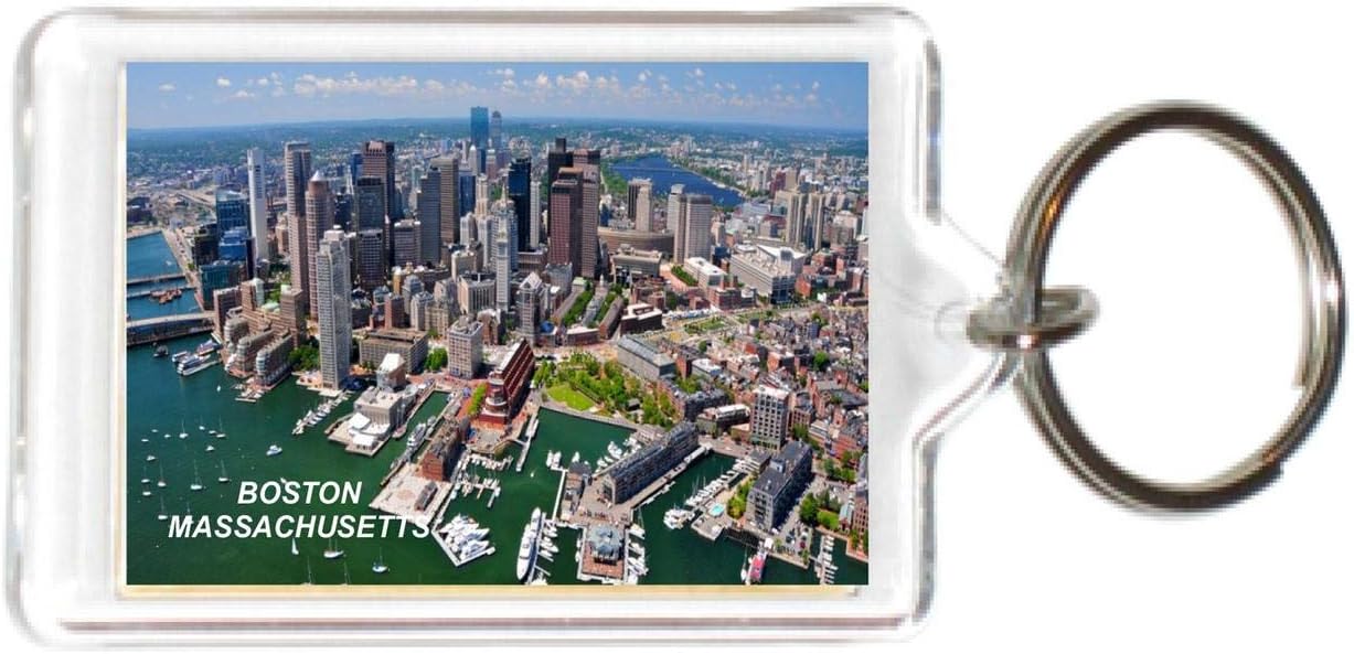 Massachusetts USA United States Acrylic KeyChains KeyRings Holders image 5