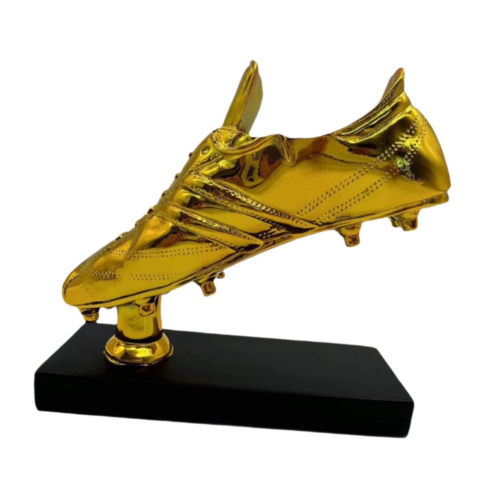Trofeo Bota de Oro, Copa al Mejor Jugador, Pieza Decorativa Única, Resina, Duradera y Elegante, Artículo de Colección, Copa al Mejor Jugador, Recuerdo para