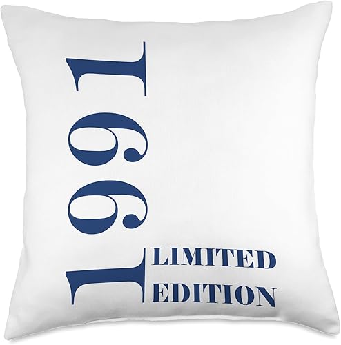 Retro Limited Birth Year 1991 Vintage Born Vintage Limited Edition Retro Birth Year 1991 Throw Pillow, 18x18, Multicolor