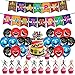 Bost Power Rangers Ballons Décoration Anniversaire Power Rangers Ballons Bannière de Joyeux Anniversaire Décoration de Gâteaux pour Enfants Power Rangers Décoration de Fête 32 pcs