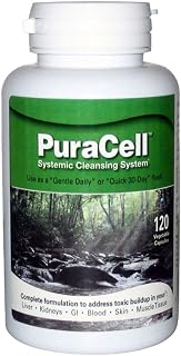 PuraCell Detox Maximum Strength Cleanse Supplement | Powerful, Fast Acting Natural Detoxifier Blend by World Nutrition Helps Reduce Toxic Buildup in Liver & Kidneys, Remove Mycotoxins (120 Count)