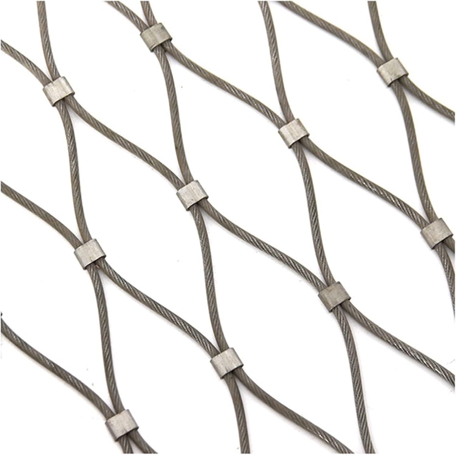 Maille de câble métallique en acier inoxydable 304 pour clôture de jardin L2,8xl2m