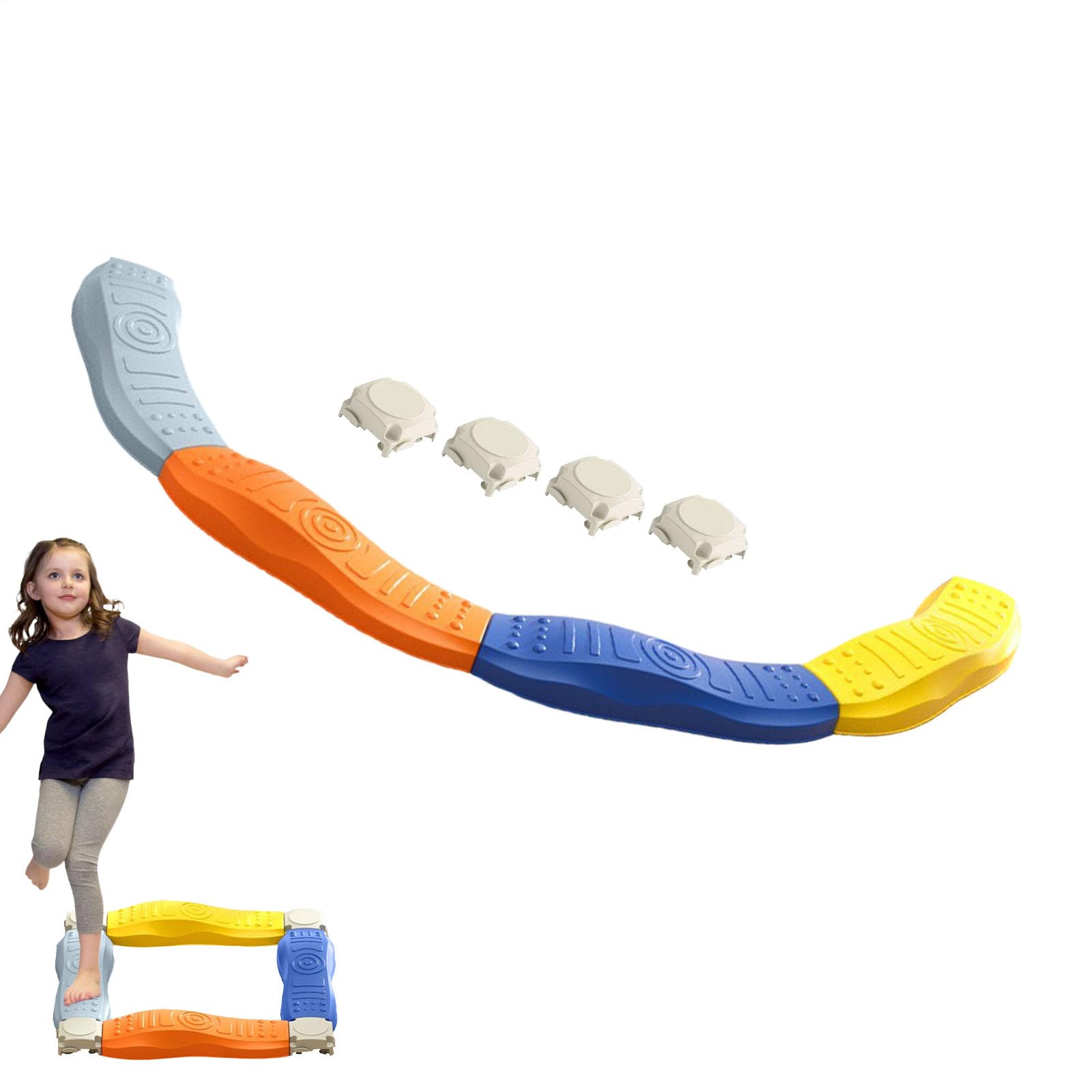 Juguete De Viga De Equilibrio Para - Juguete De Entrenamiento De Equilibrio, Juguete De Actividad De Haz De Equilibrio | Conjunto De Juguetes De Construcción De Coordinación Del Cuerpo Apilable, Co