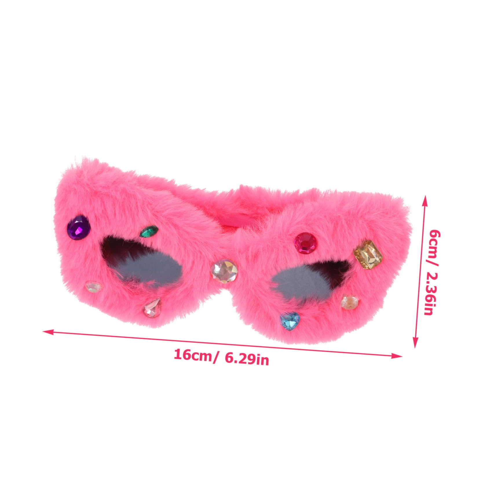 FOMIYES Funny Sunglasses for Women Trendy Decorative Glasses Props Party Photo Accessory