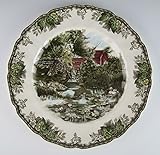 Manufacturer: Johnson Brothers Pattern: Friendly Village Material: Porcelain Size: 10 1/2" Manufactured in England