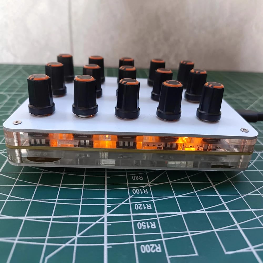Controlador MIDI CC de 15 Perillas con Mapeo Personalizable, Control DAW USB-C para Producción Musical