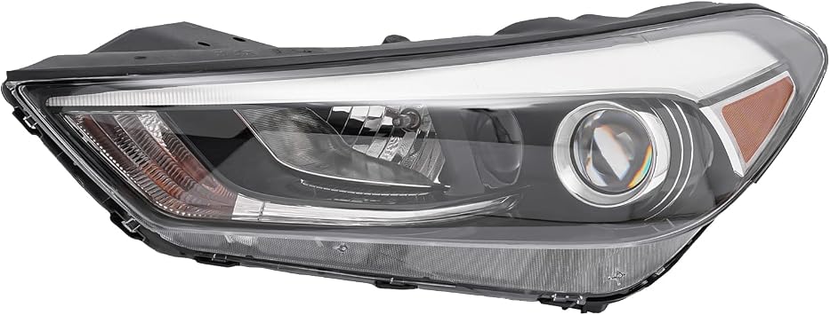 Halogen Headlight Assembly for 2016-2018 Hyundai TucsonDriver Side