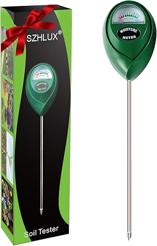 Miniatura 7 de SZHLUX SZ-DZ-F - Medidor de agua de humedad del suelo, para plantas en maceta, jardinería, césped, interior y exterior (no necesita batería), 10.23