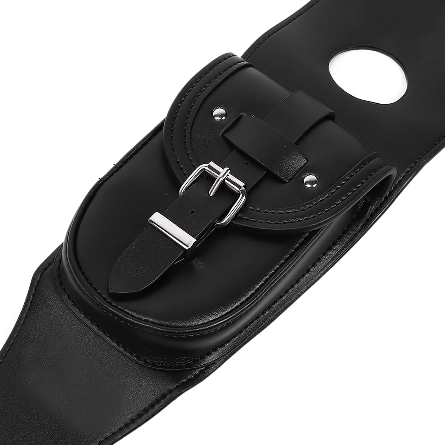 Aramox Motorcycle PU Leather Fuel Bag Pouch Pad Bib Fit for XL 883 1200 Black