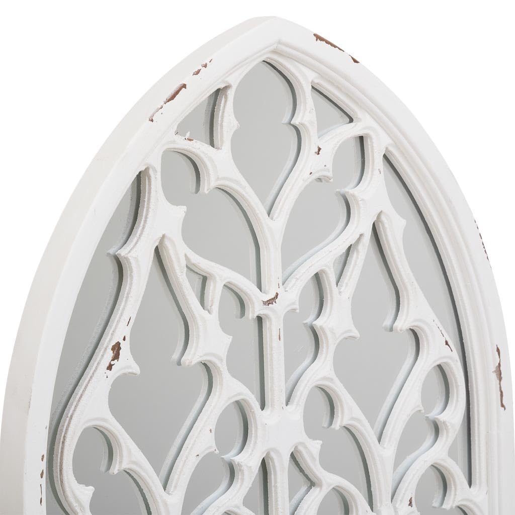 WANDERLUST DECO Espejo de Madera Blanco 40x2.7x80
