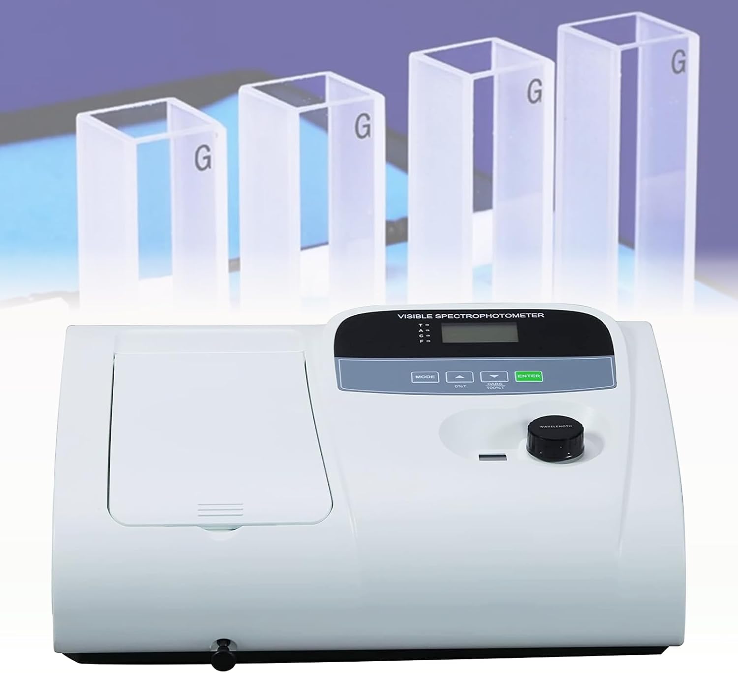 M&A INSTRUMENTS V-5000 VIS Spectrophotometer Visible Spectrophotometer 325-1000nm Wavelength Range 4nm Spectral Bandwidth