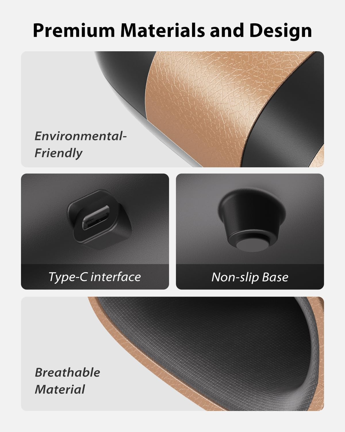 CINCOM Upgraded Hand Massager with Heat and Compression for Arthritis and Carpal Tunnel - Cordless & Rechargeable (Black & Gold) - Image 7