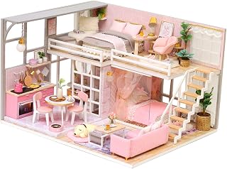 TOYANDONA 1 Peça Móveis Para Casa De Bonecas DIY Kit De Quarto Em Miniatura DIY Mini Casa De Bonecas Modelo De Madeira Kit De Construção DIY Kit De Ferramentas Para Casa De Bonecas Kit Em