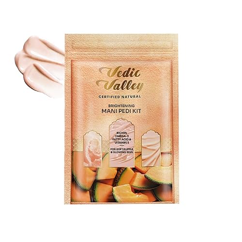 Pedi-G&C New Vedic Valley - Kit de manicura y pedicura - Melón almizcle iluminador - 2.65 oz para iluminar e hidratar la piel