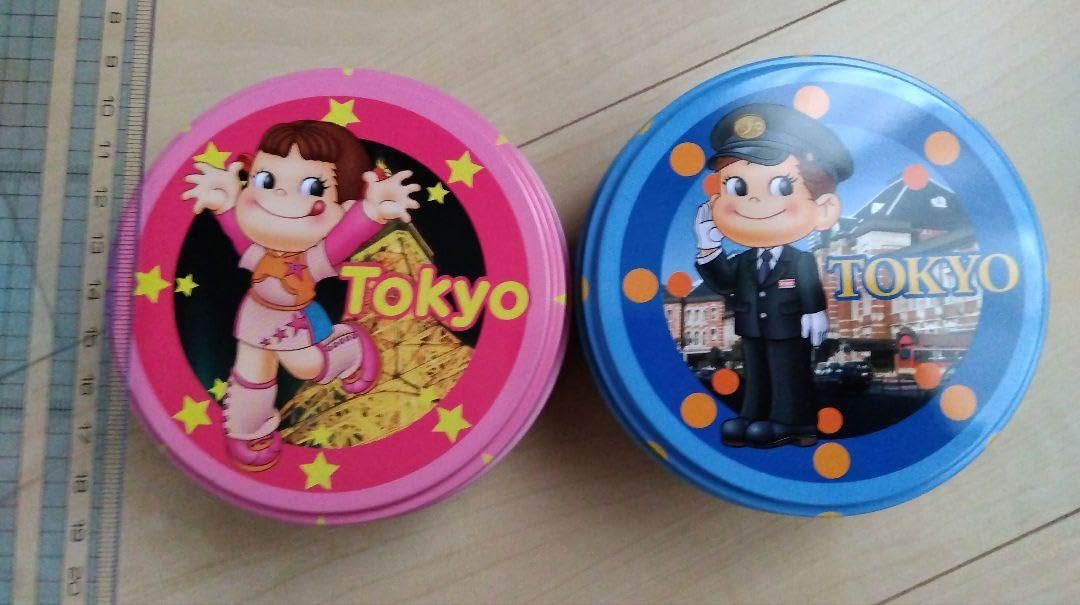 Amazon.co.jp: 不二家 ペコちゃん ポコちゃん 東京限定 お菓子缶
