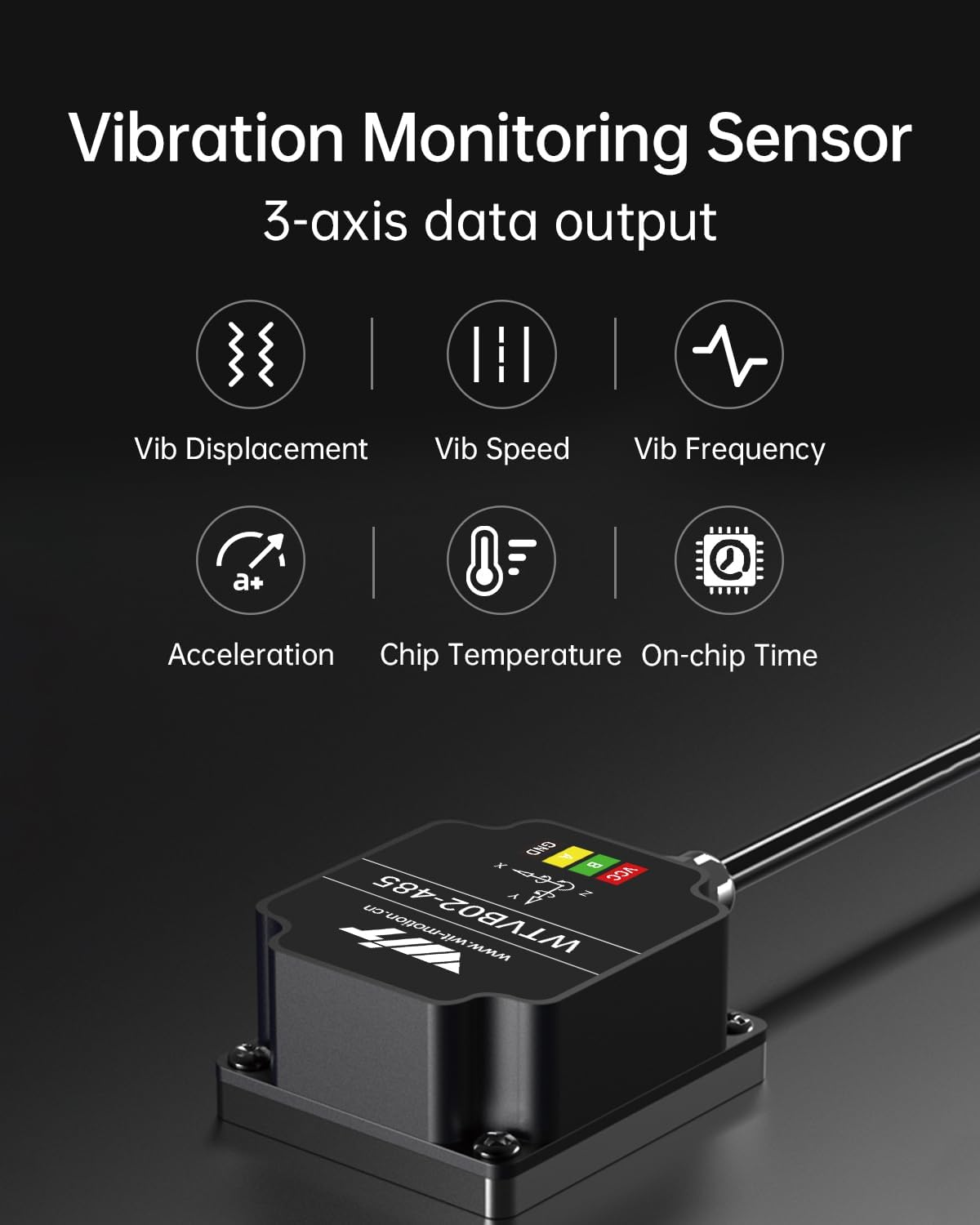 Vibration Monitoring Sensor 3-axis data output