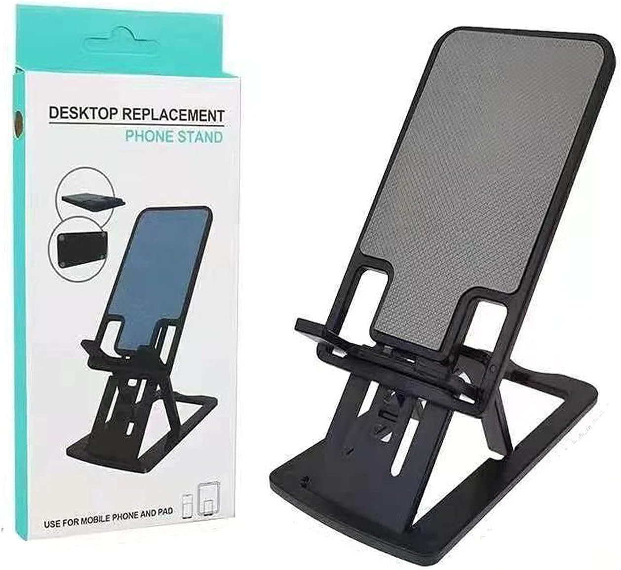 TRENDBUY Desktop Replacement Cell Foldable and Portable Phone Stand Mobile Holder Mount Use for All Mobile Phone and Pad, Easy to Carry (Pack of 1)