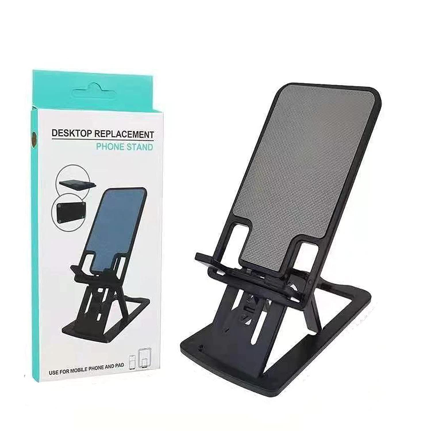 TRENDBUY Desktop Replacement Cell Foldable and Portable Phone Stand Mobile Holder Mount Use for All Mobile Phone and Pad, Easy to Carry (Pack of 1)
