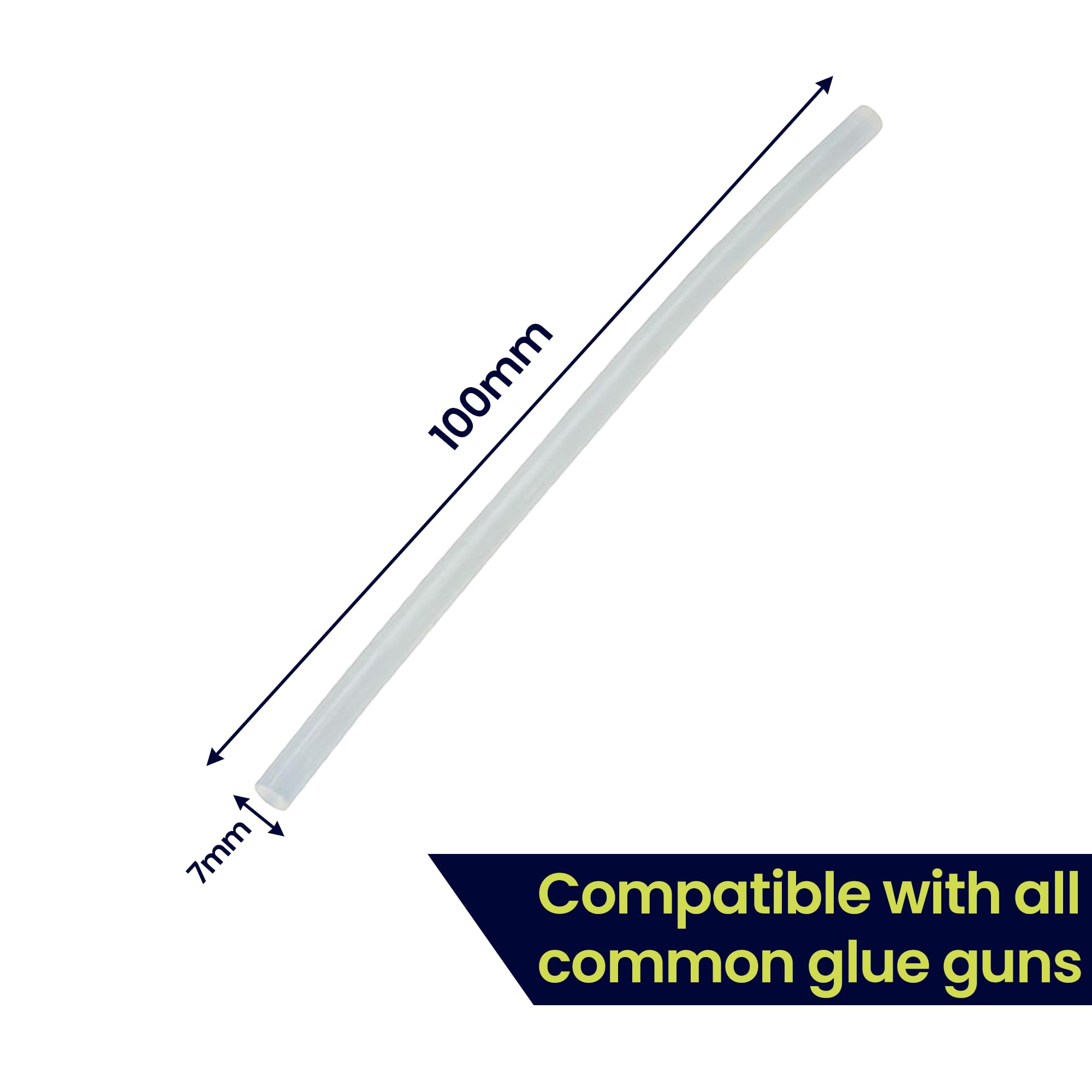 Daptez® 250 x Colla a Caldo Bastoncini 11m x 100mm Pistola per Colla Craft Adesivo Multiuso
