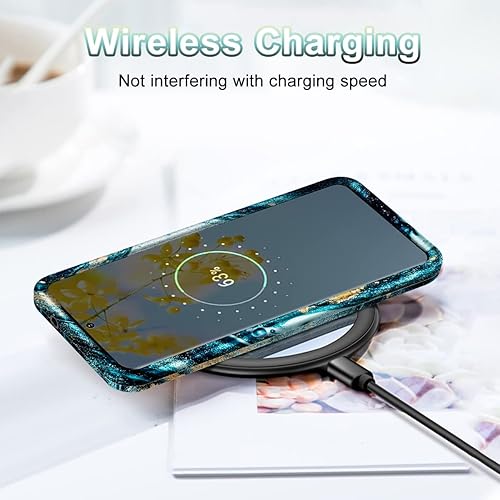 Miniatura 6 de Btscase Funda para Galaxy S20 FE 5G, patrón de mármol 3 en 1, resistente a prueba de golpes, cuerpo completo, policarbonato duro y suave protección