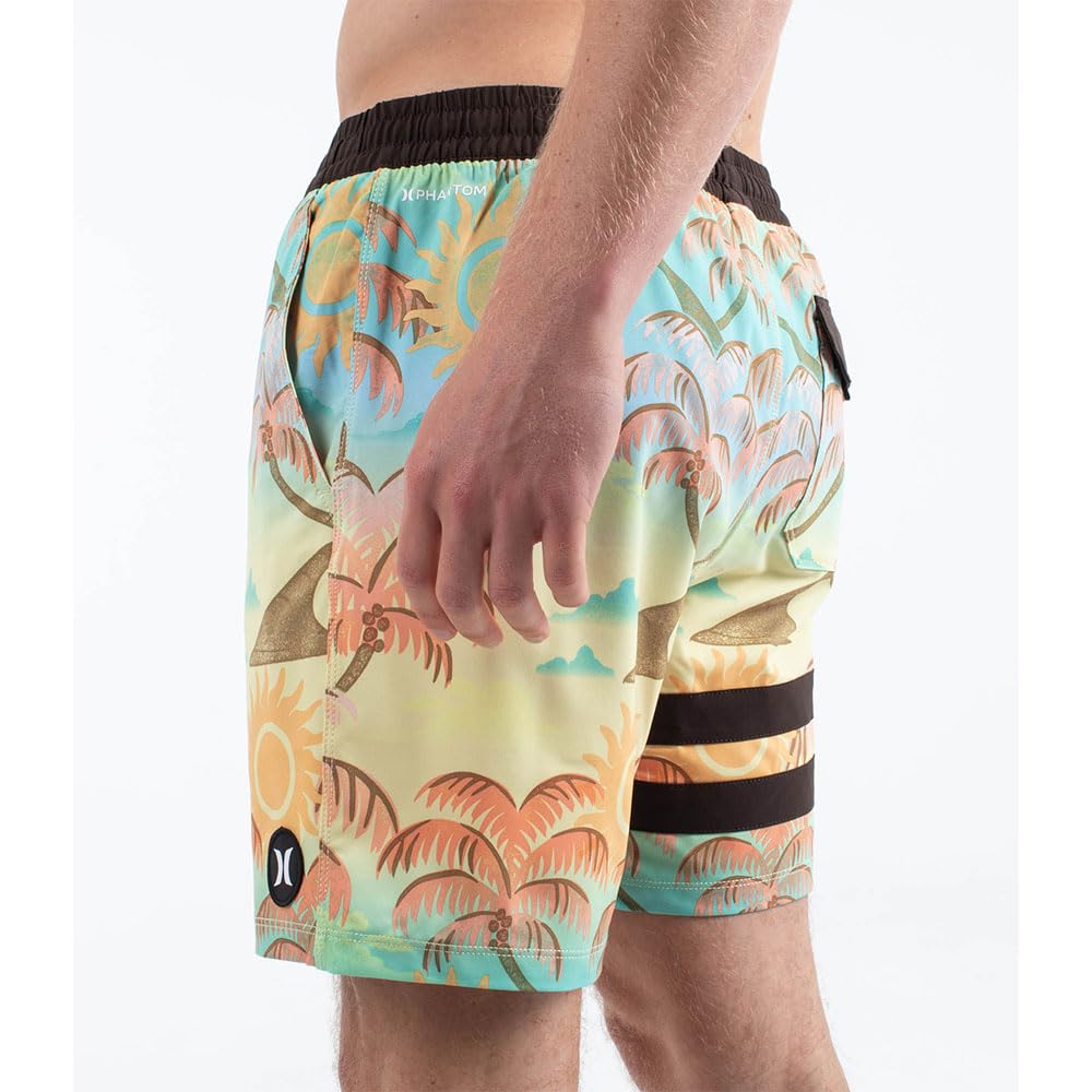Hurley Phantom Eco Block Party Volley 17'' Bañador Hombre (Pack de 1)