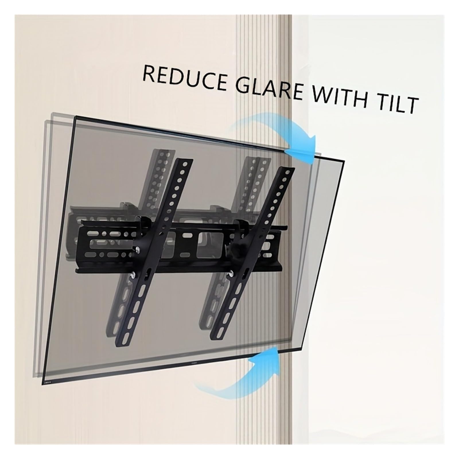 LED LCD TV Wall Mount Bracket 32-55 Inches, Universal Tilt Adjustable TV Mount, Maximum Load 30KG VESA 400x400mm