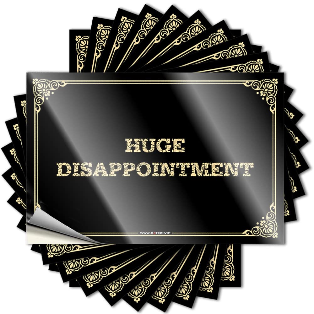 Tattoos - Funny Bumper Huge Disappointment for Halloween Lake(12X18CM)