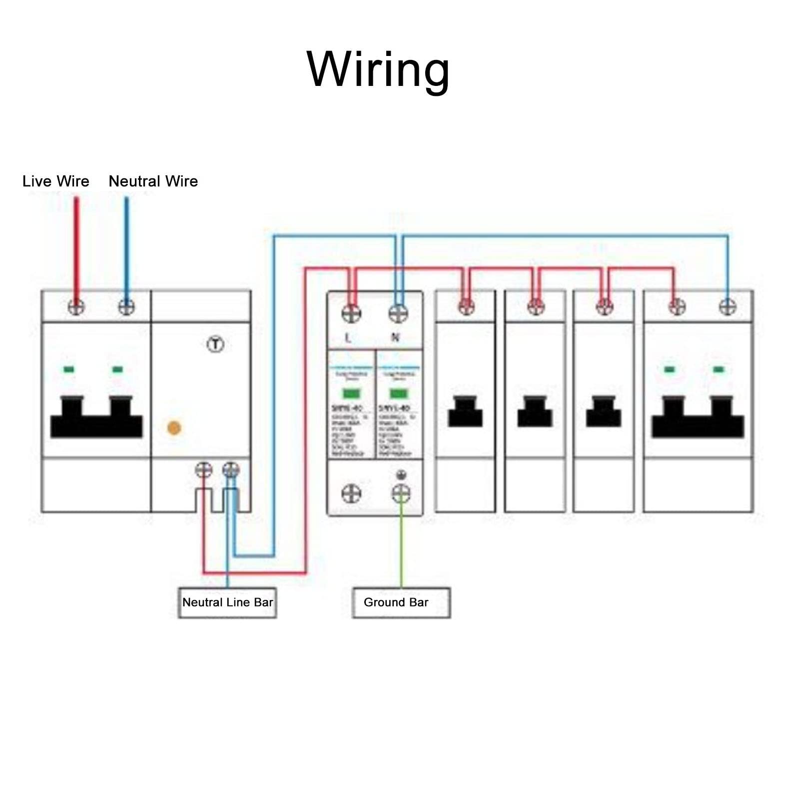 , Rail Mount Fault Indicator, Strong Load Capacity, Home Device with High Sensitivity (4P 385V)