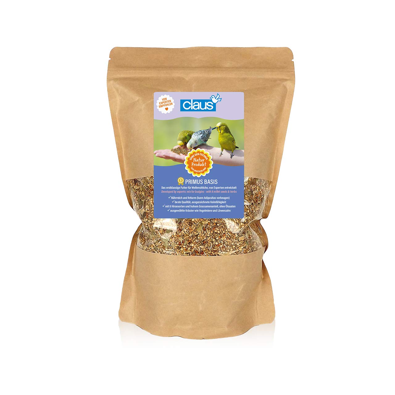Claus Primus Aufzucht-Futter Für Ziervögel – 700 G, Mit Oregano, Für Zucht & Jungvögel