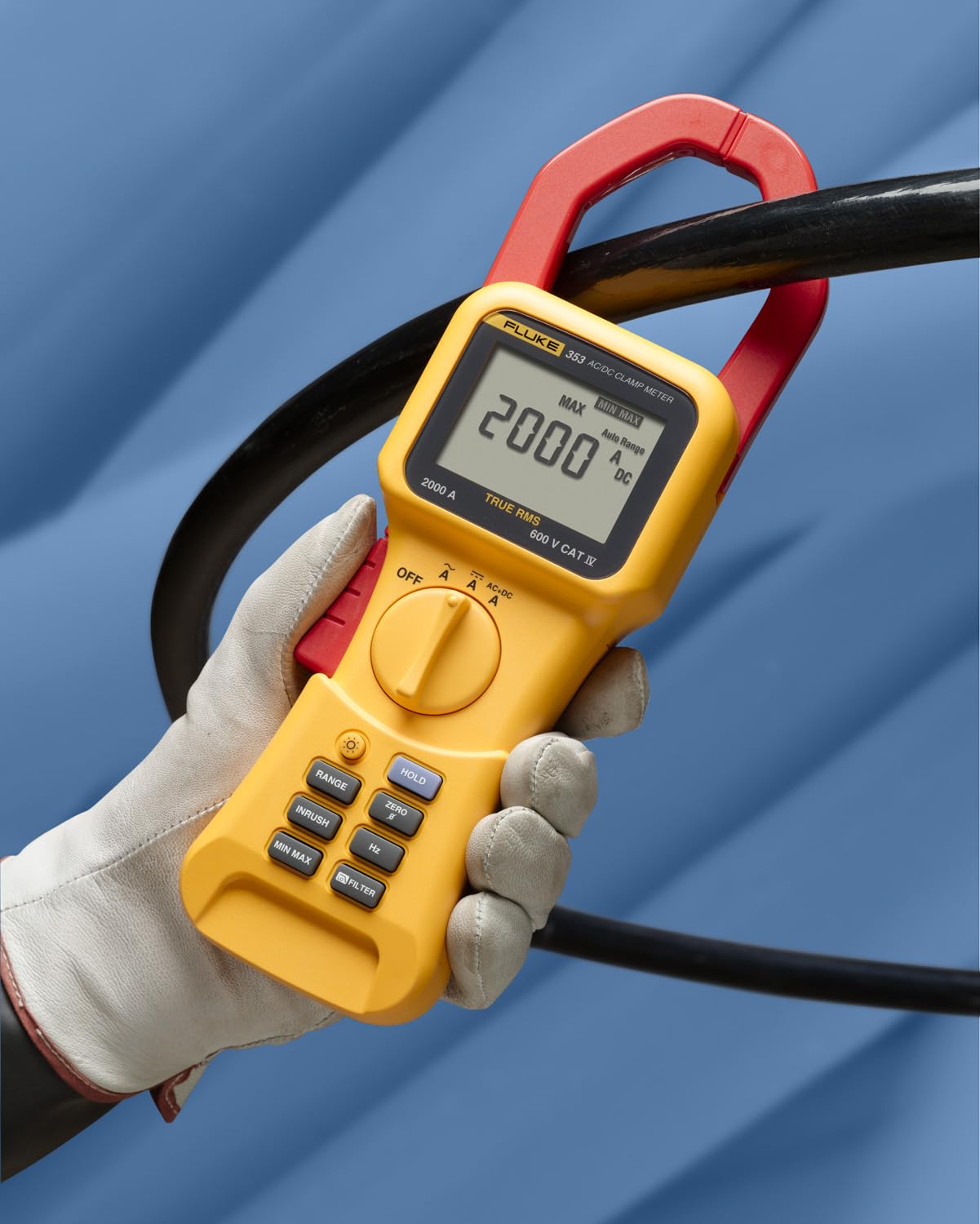 Fluke 353 True RMS Clamp-Meter, 2,000A AC/DC, Conductors to