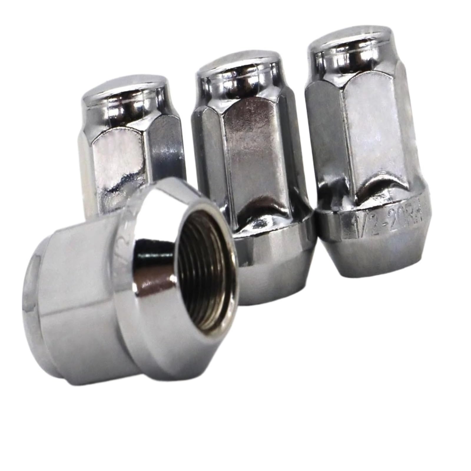 For Jeep Cherokee KJ 2001-2008 4X 1/2 "-20 Dadi ruota in acciaio Bulloni cromati Serrature automatiche Accessori auto
