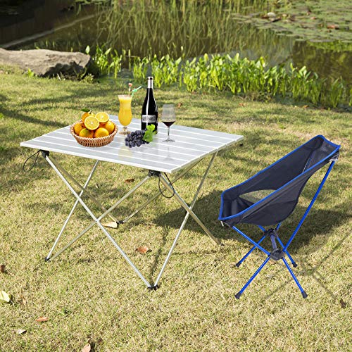 WOLTU-Alu-Campingtisch-klappbar-Falttisch-mit-Tragetasche-Aluminium-Reisetisch-leichte-Alu-Tisch-56-46-40cm-tragbar-fuer-Camping-Garten-Balkon