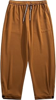rtdgcv Painter Trousers Loose Straight Cotton Rumble Trousers for Men, Summer Casual Trousers, Breathable Men's Trousers, 9 Point Trousers for Men, Fashion Trousers Men