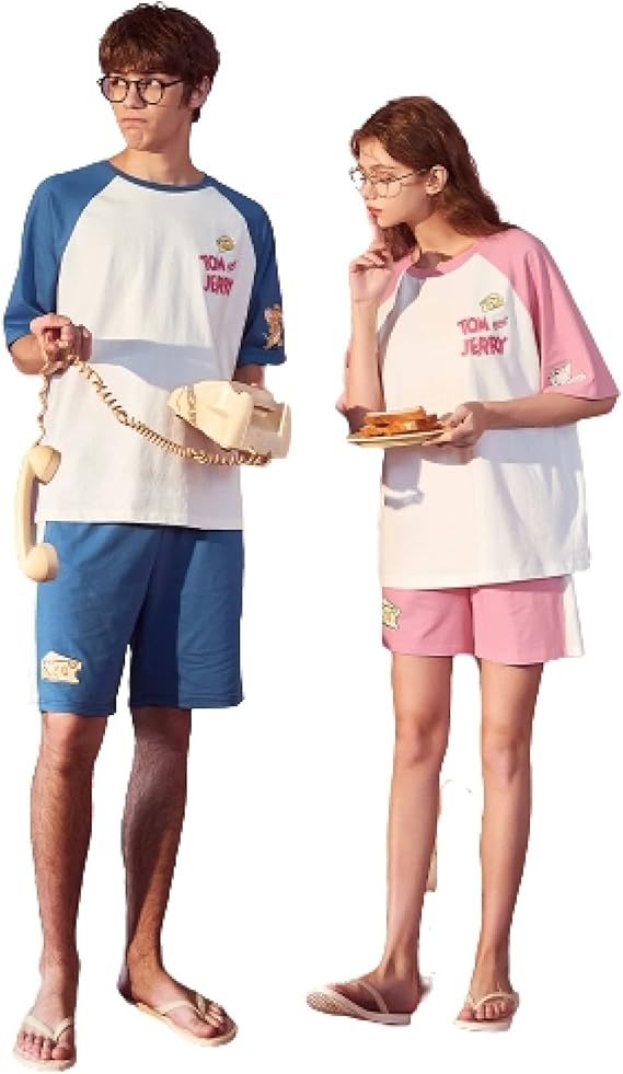 Amazon カップル パジャマ レディース メンズ トムとジェリー 男の子 可愛い 綿 トップス 上下 セット 半袖 夏 春 夏 ルームウェア 部屋着 プレゼント パジャマ 通販 Amazon カップル パジャマ レディース メンズ トムとジェリー 男の子 可愛い 綿 トップス 上下 セット 半袖 夏 春 夏 ルームウェア 部屋着 プレゼント パジャマ 通販