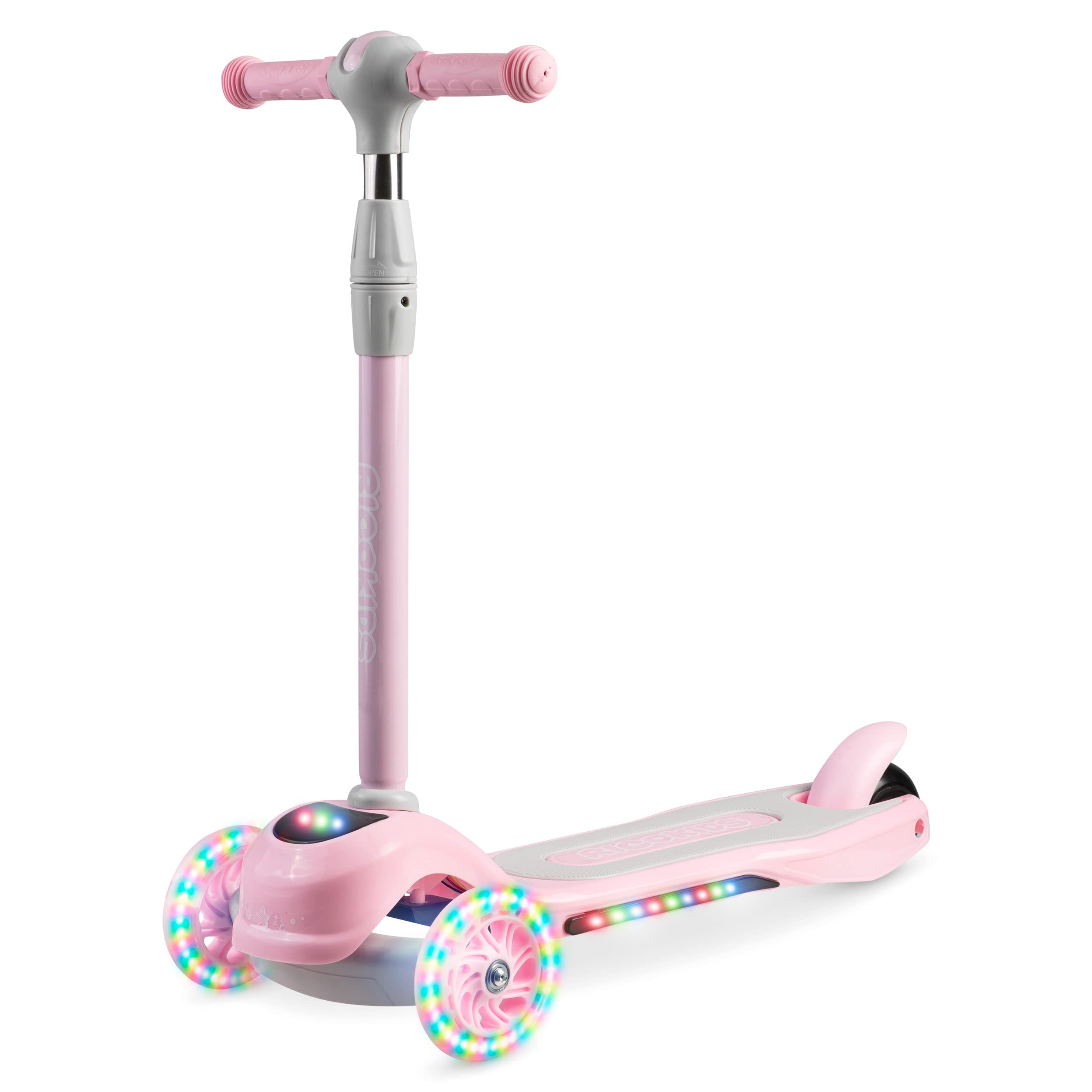 Patinete Infantil LED para niños, Ruedas LED, Plegable, 3 Ruedas Piko Ricokids