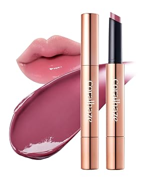 CORALHAZE Volumizing Lip Fondue 05 Distinct, Melting Lip Balm, Honey Jelly Glaze, Hydrating Glossy Plumper, High Shine Glass Glow Finish, Moisturizing Lip Oil Care, Korean Beauty Makeup