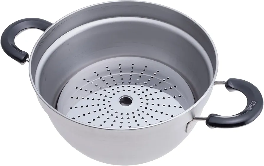 IH対応ふきこぼれにくい両手鍋&片手鍋（目皿付） EM-011a 燕三 IH対応ふきこぼれにくい片手鍋 16cm＆両手鍋 23cm 目皿付 EM-011