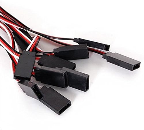 Miniatura 2 de HONBAY - Cable de extensión de servo con mando a distancia de 11.811in, macho a hembra, cable de extensión de servo para RC JR Futaba RC Car o