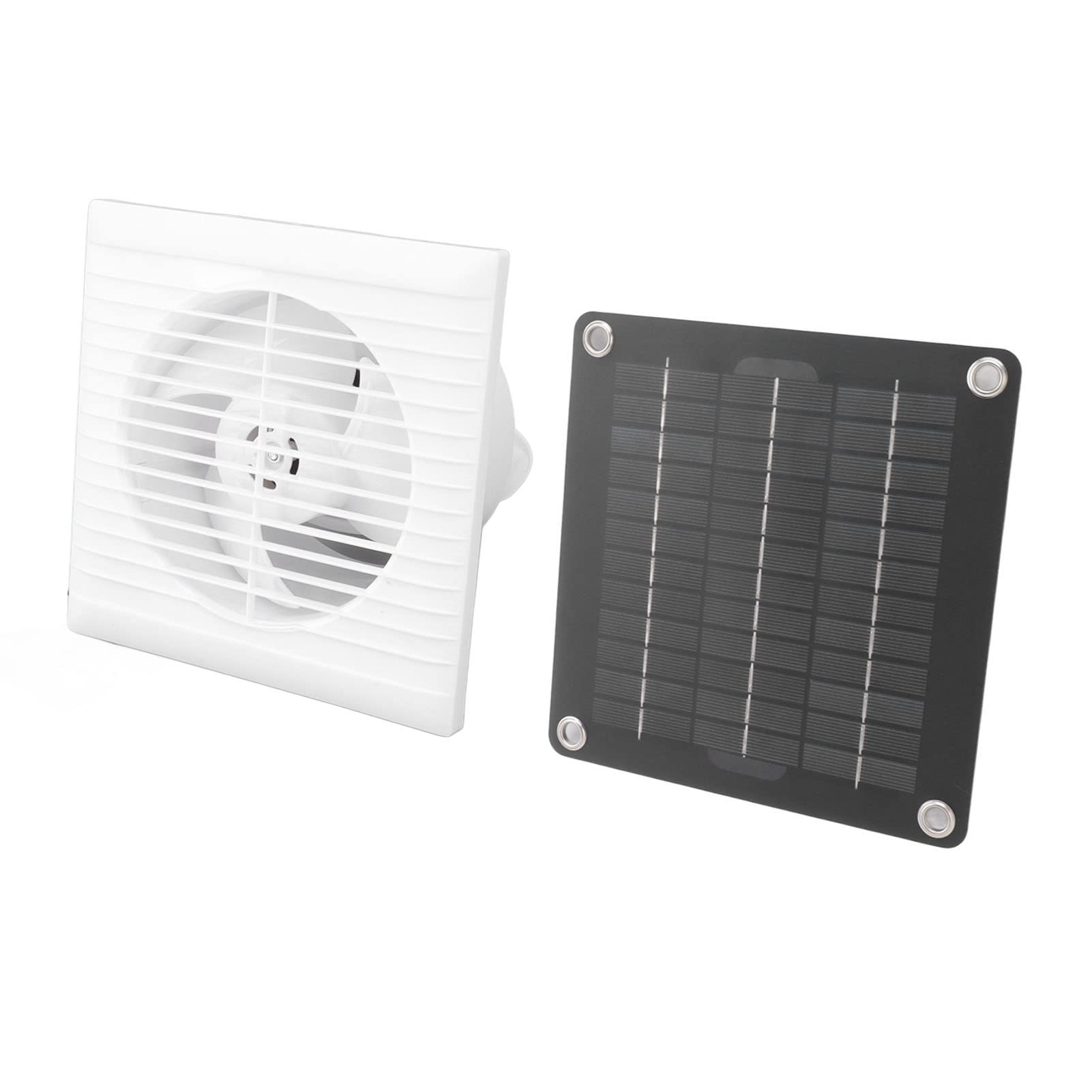 Ventilador Solar de Escape Resistent al Agua IP67, 6 Pulgadas 10W 12V para Cobertizo de Gallinero