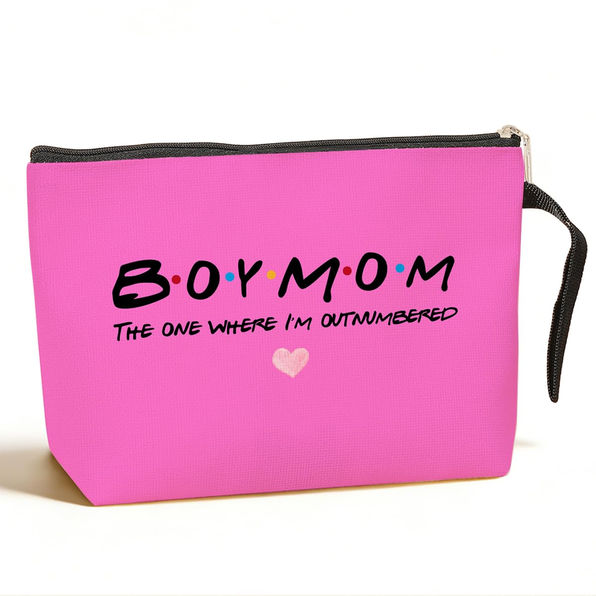 Jztco Boy Mama Makeup Bag, Baby Shower Gifts for Mom First Time, Christmas Birthday Unique Cosmetic Bag Funny Mothers Day, New Mom Gifts - Boy Mama